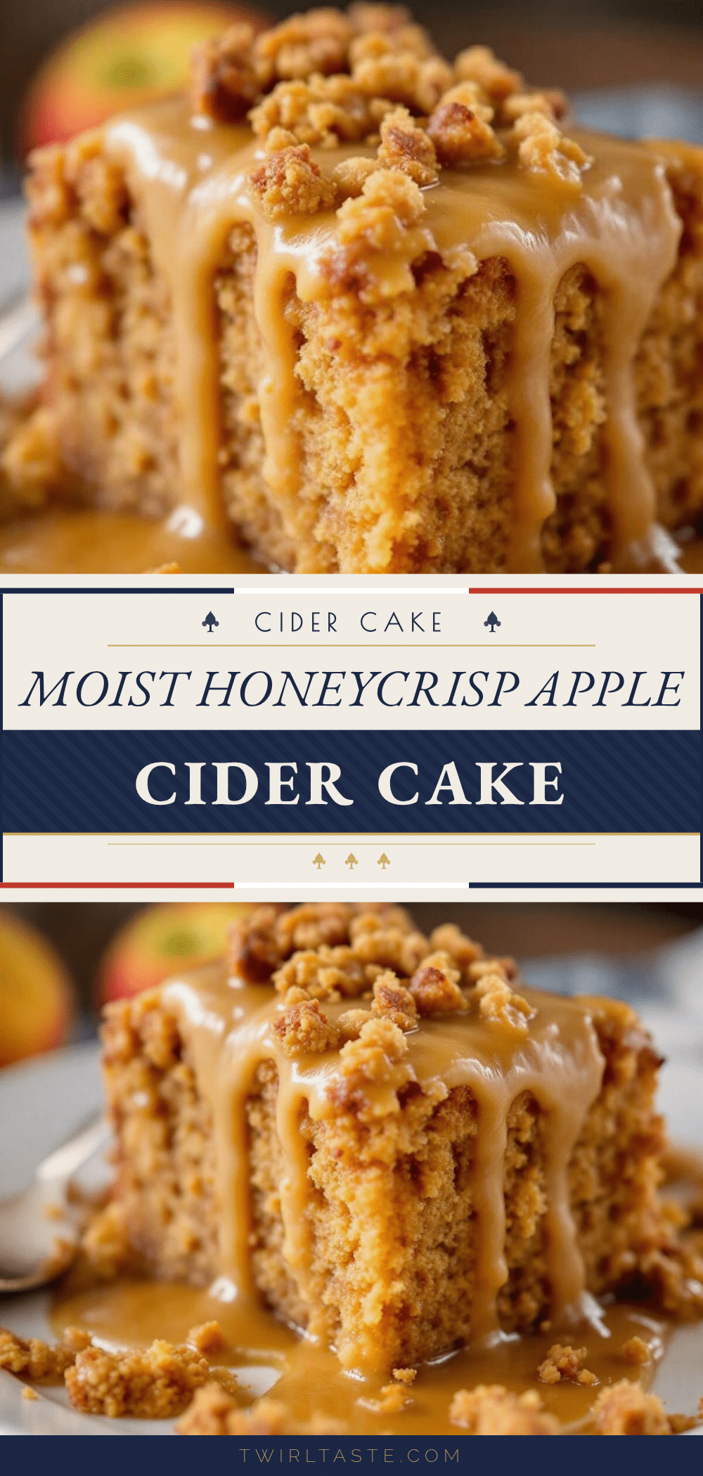 Moist Honeycrisp Apple Cider Cake recipe