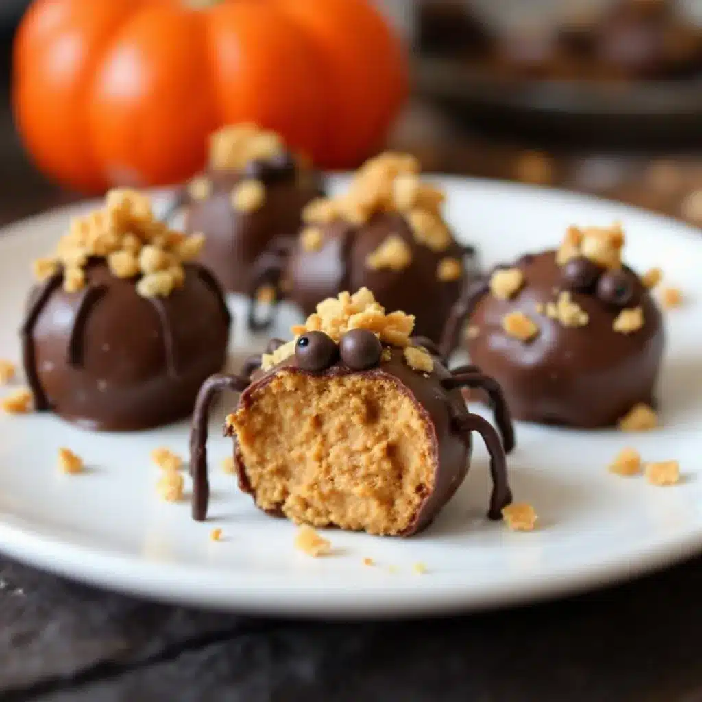 No-Bake Peanut Butter Spider Bites preparation steps