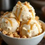 no-churn salted caramel ice cream - featured image
