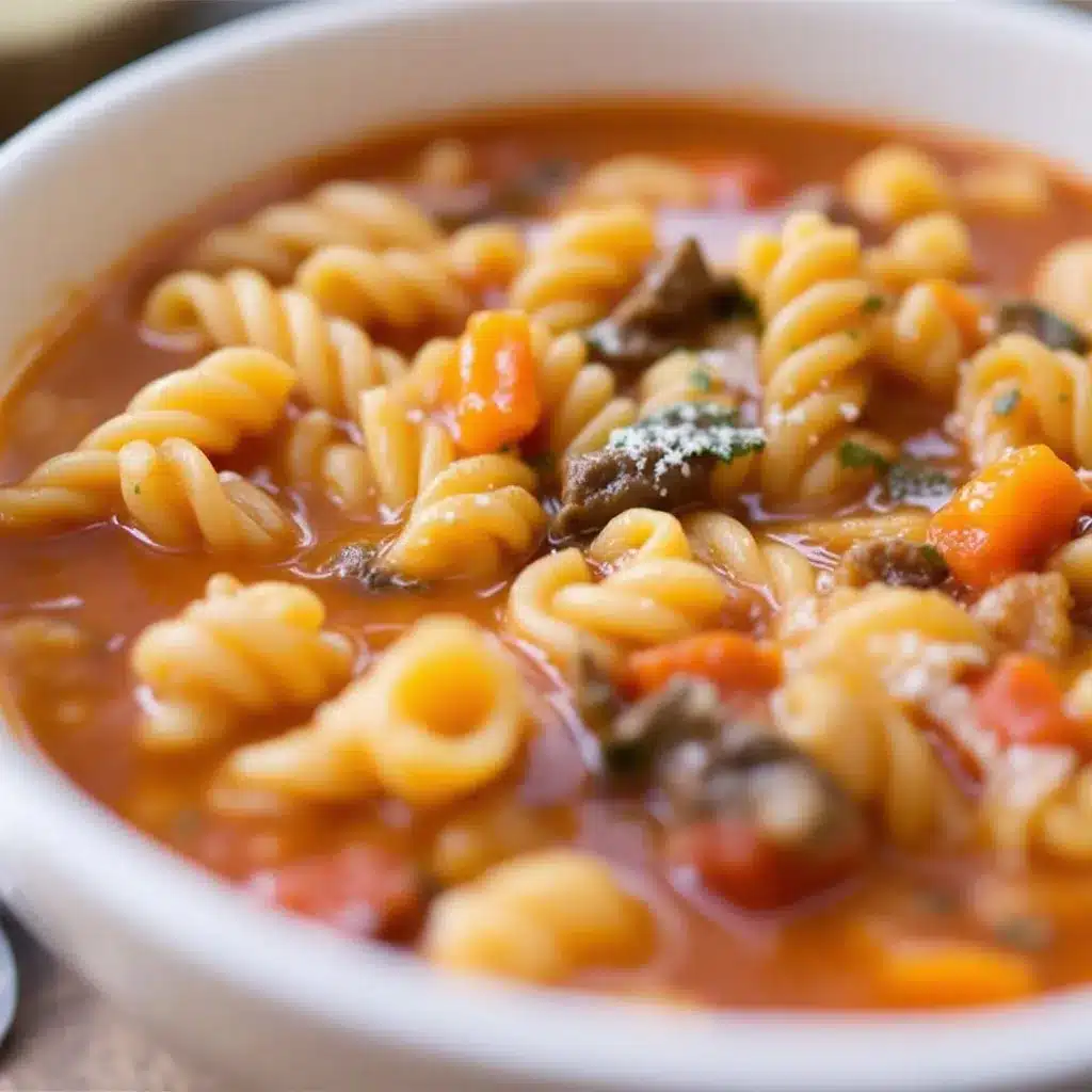 Olive Garden pasta e fagioli soup preparation steps