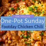 one-pot chicken chili - featured image