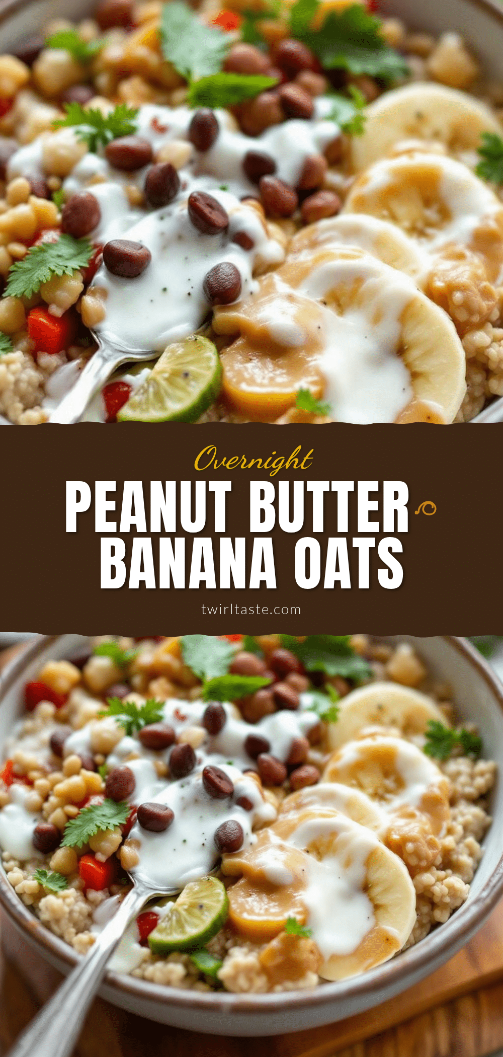 overnight peanut butter banana oats recipe