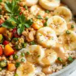 peanut butter banana overnight oats - featured image