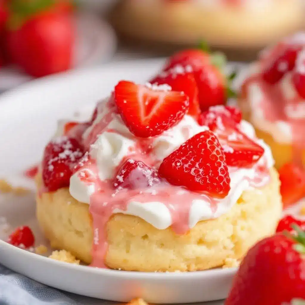Perfect Fluffy Strawberry Shortcake with Whipped Cream preparation steps
