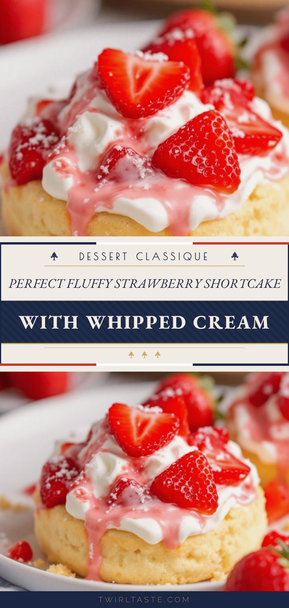 Perfect Fluffy Strawberry Shortcake with Whipped Cream recipe