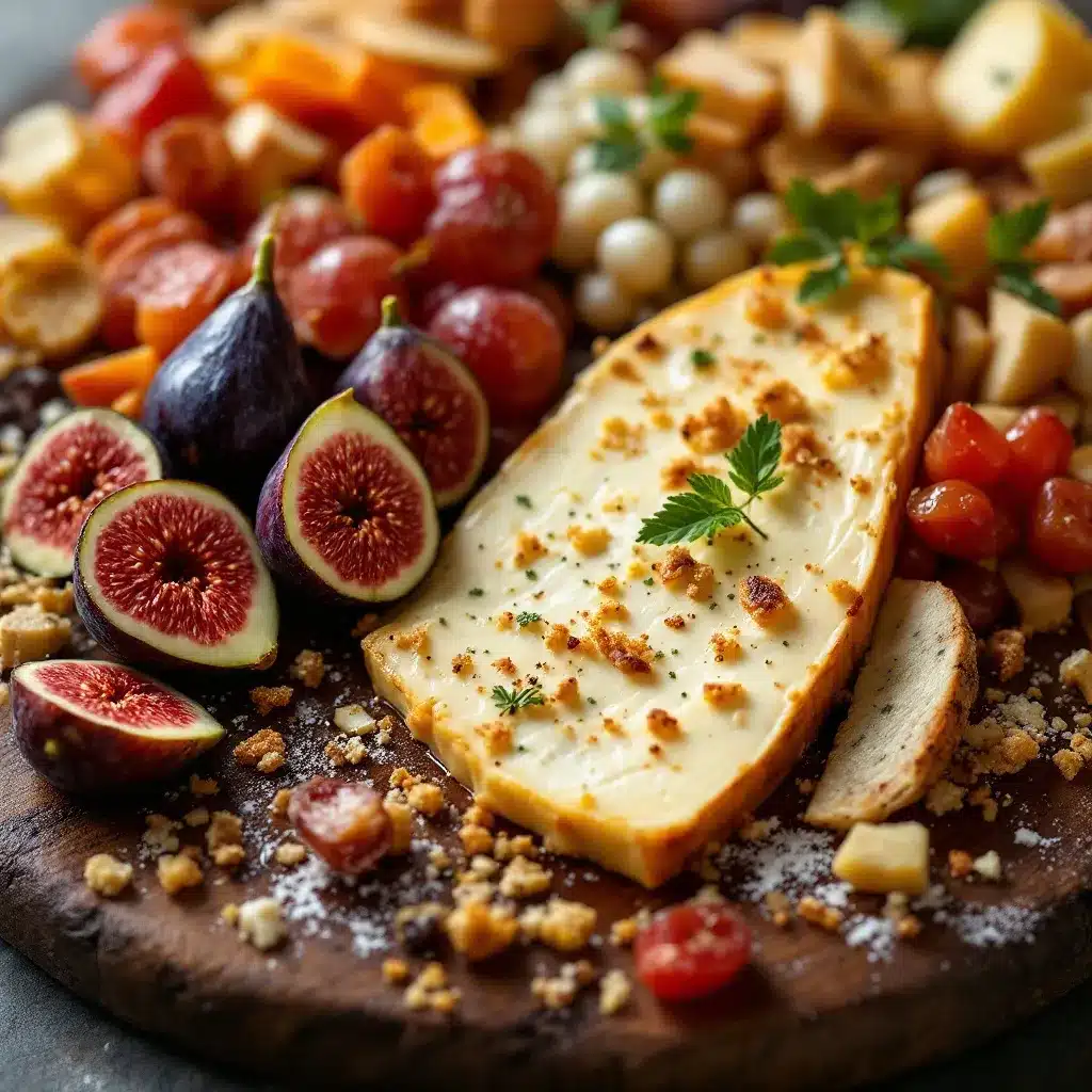 perfect thanksgiving charcuterie board with fig and brie preparation steps