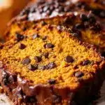 pumpkin chocolate chip bread - featured image