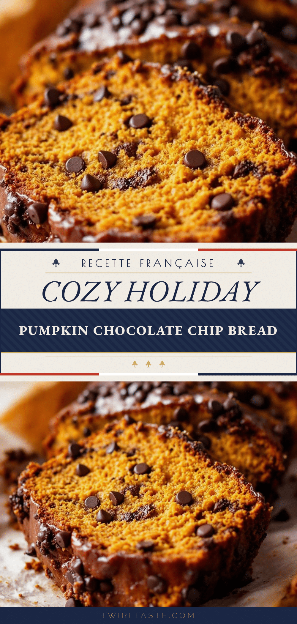 pumpkin chocolate chip bread recipe
