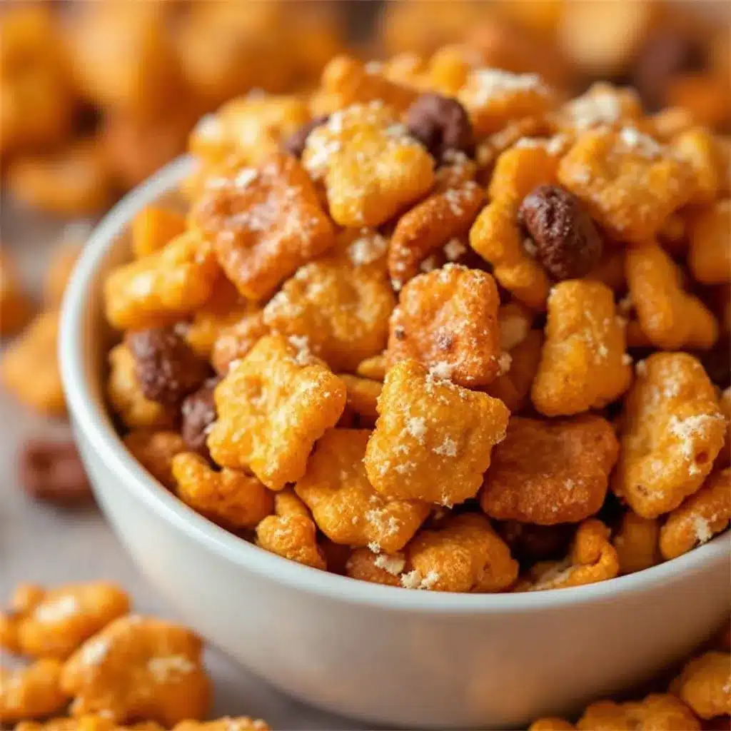 Pumpkin Patch Chex Mix preparation steps
