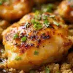 quick garlic butter chicken thighs - featured image