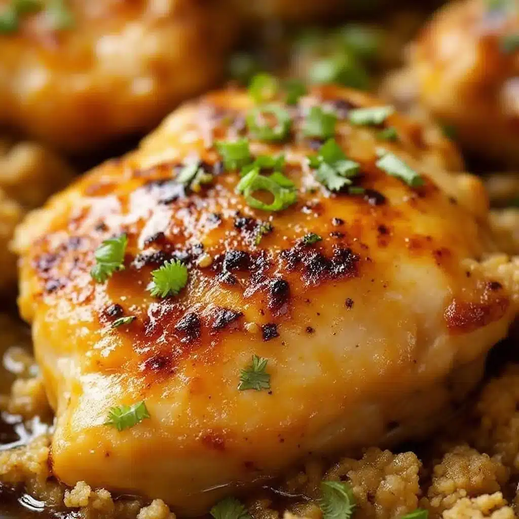 quick garlic butter chicken thighs - featured image