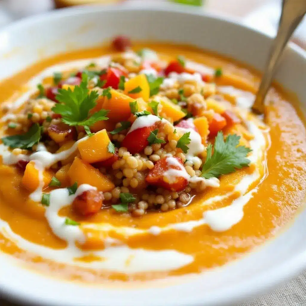 roasted butternut squash and apple soup preparation steps