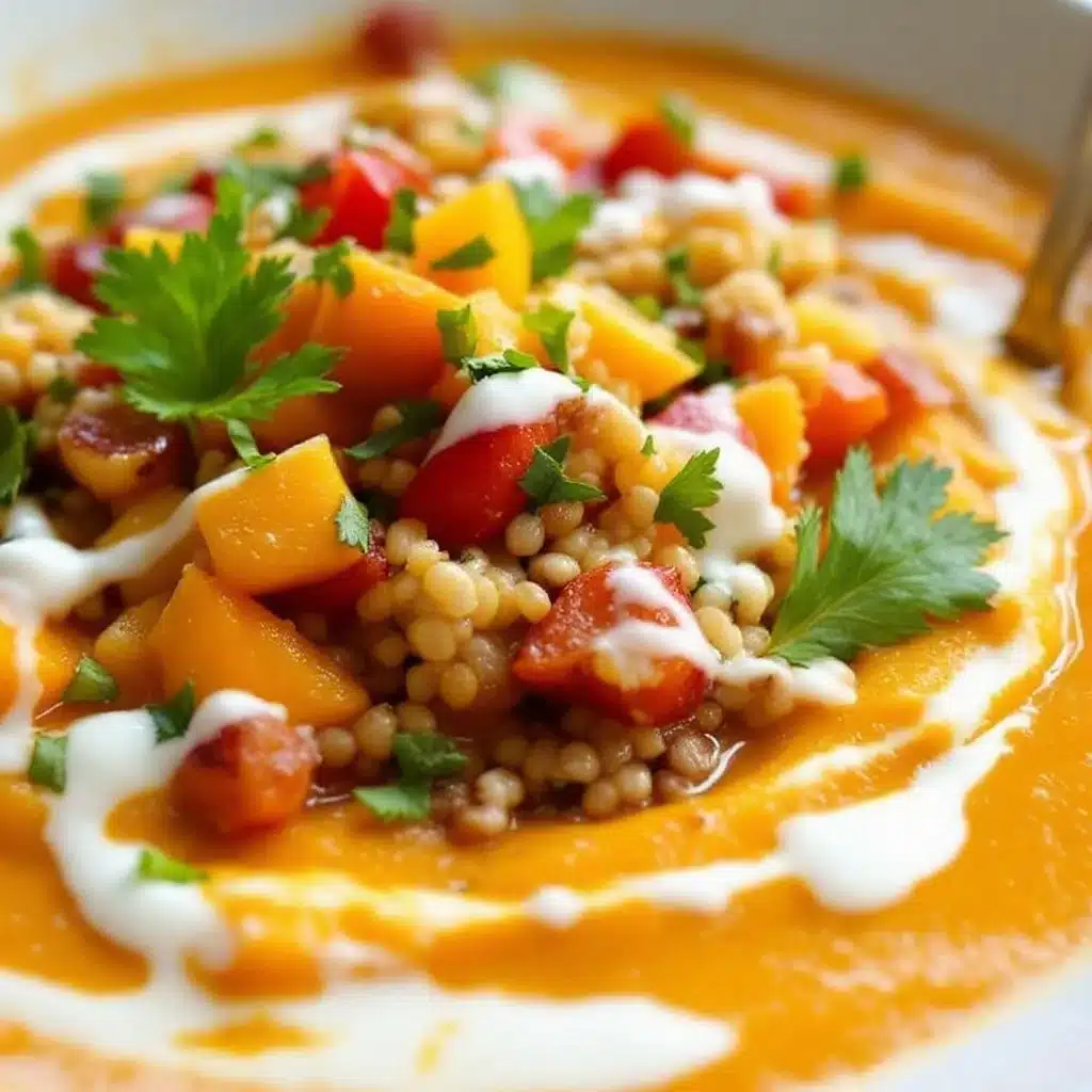 roasted butternut squash and apple soup - featured image