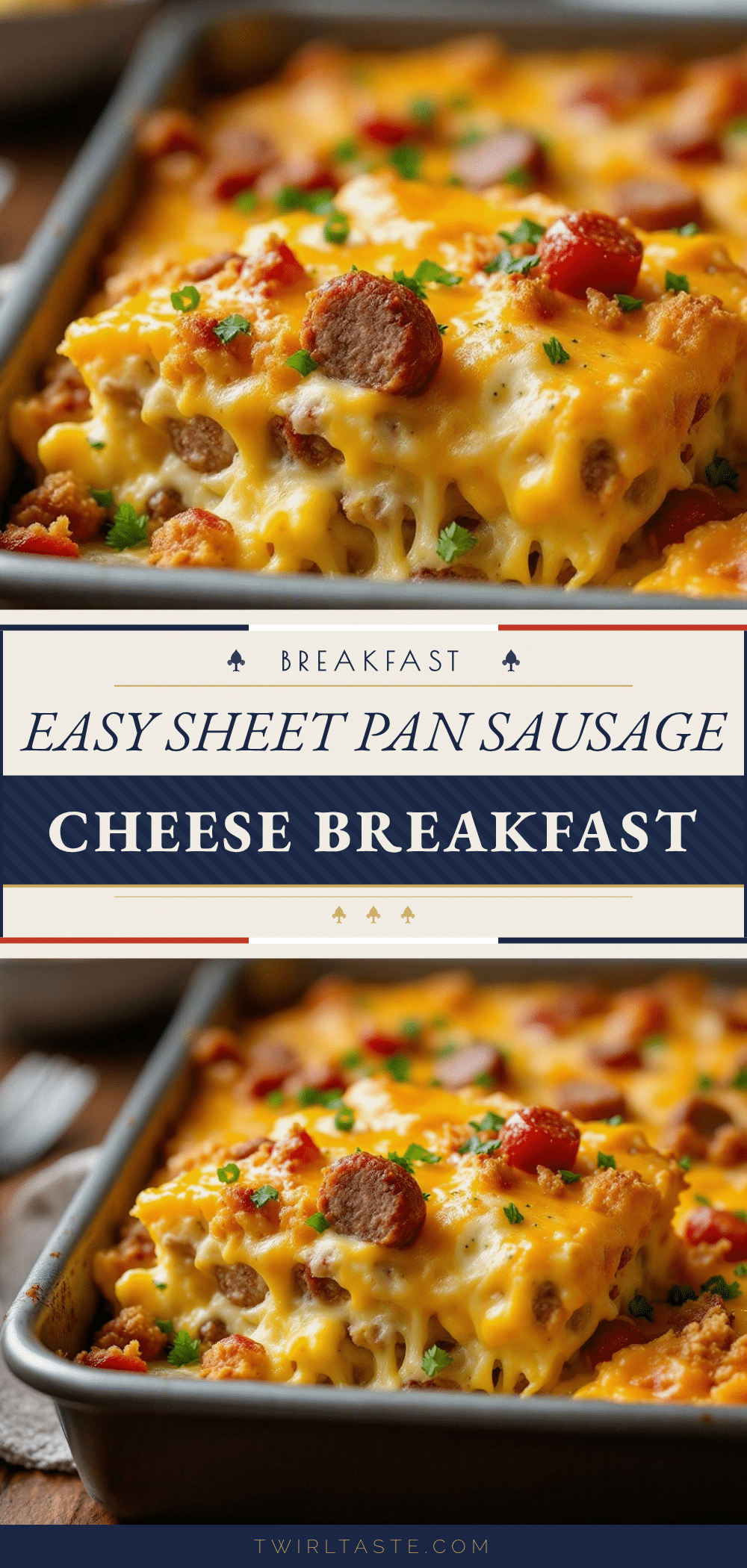Sheet Pan Sausage Breakfast Casserole recipe
