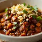 slow cooker beef chili - featured image