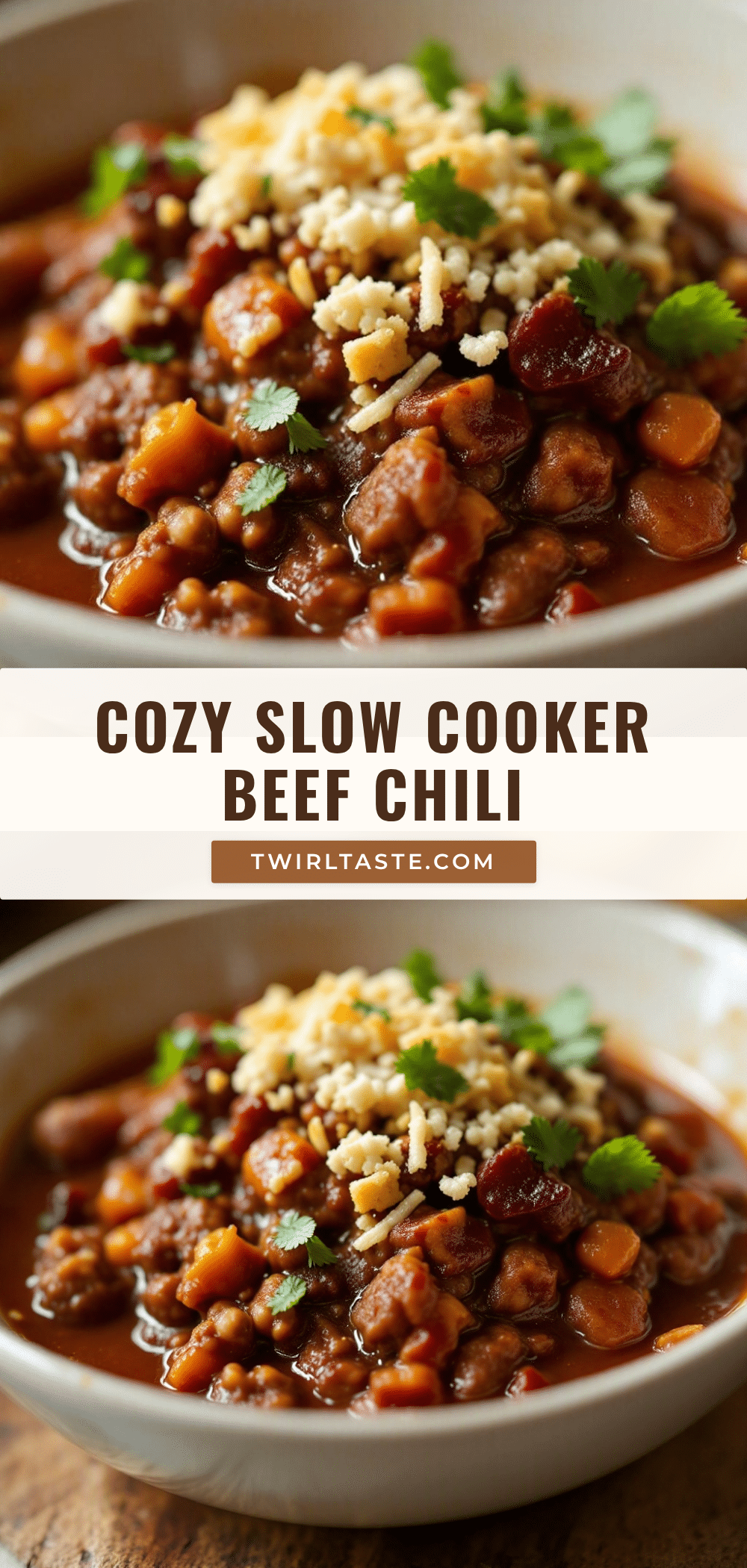 slow cooker beef chili recipe