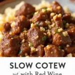 slow cooker beef stew with red wine - featured image