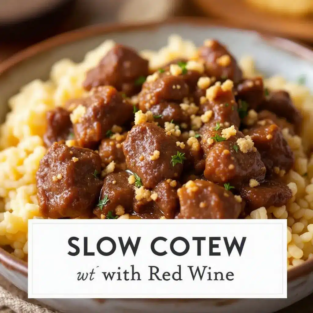 slow cooker beef stew with red wine preparation steps