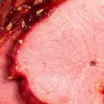 slow cooker cranberry orange glazed ham - featured image