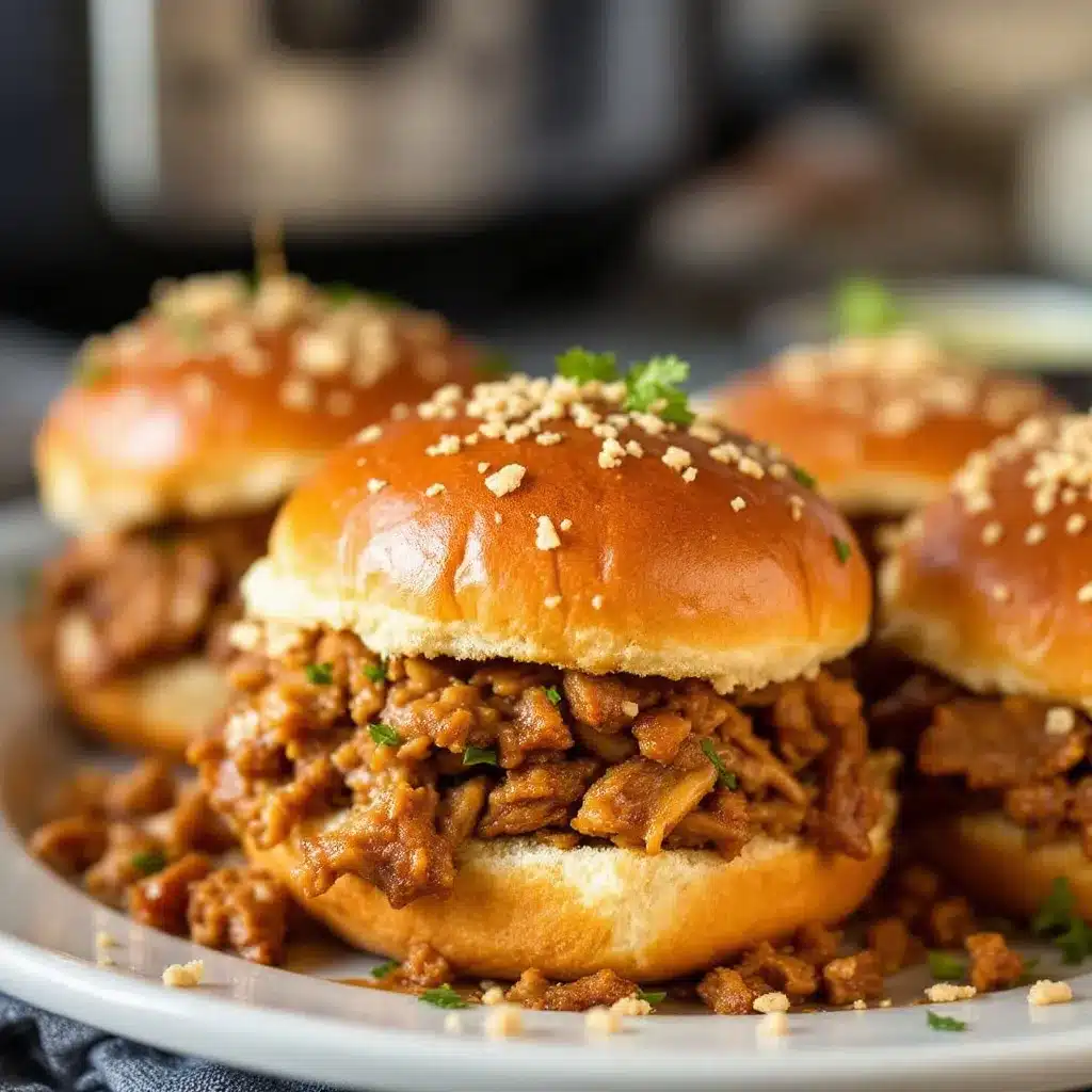 slow cooker pulled pork sliders preparation steps