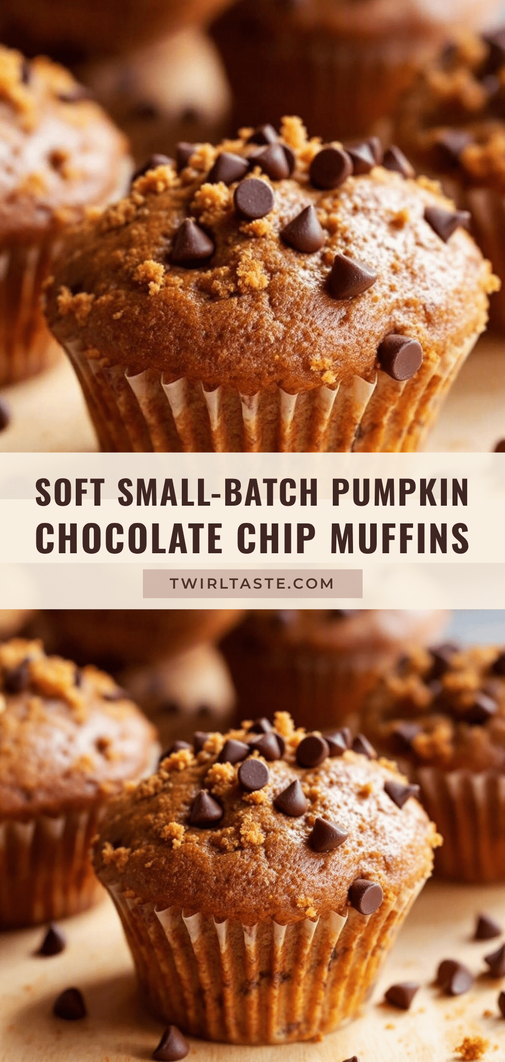 small-batch pumpkin chocolate chip muffins recipe