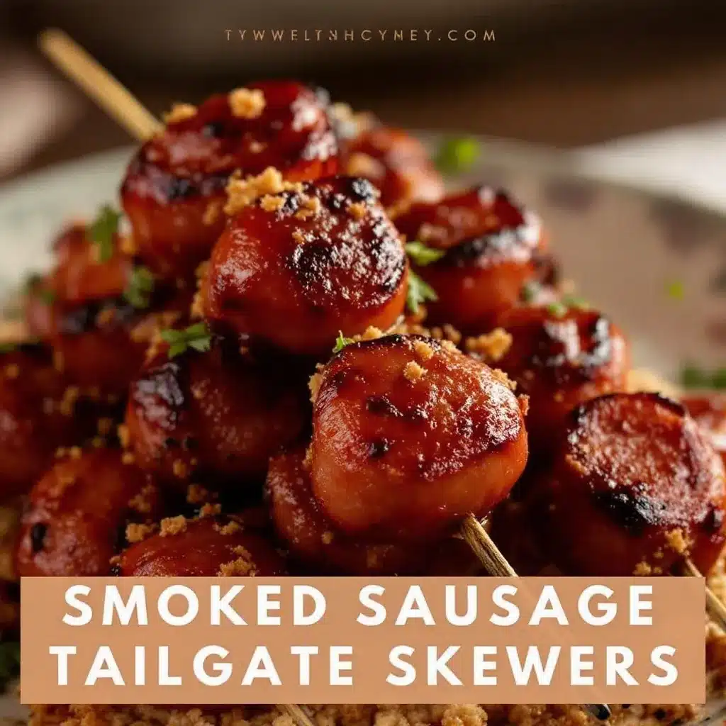 Smoked Sausage Tailgate Skewers preparation steps