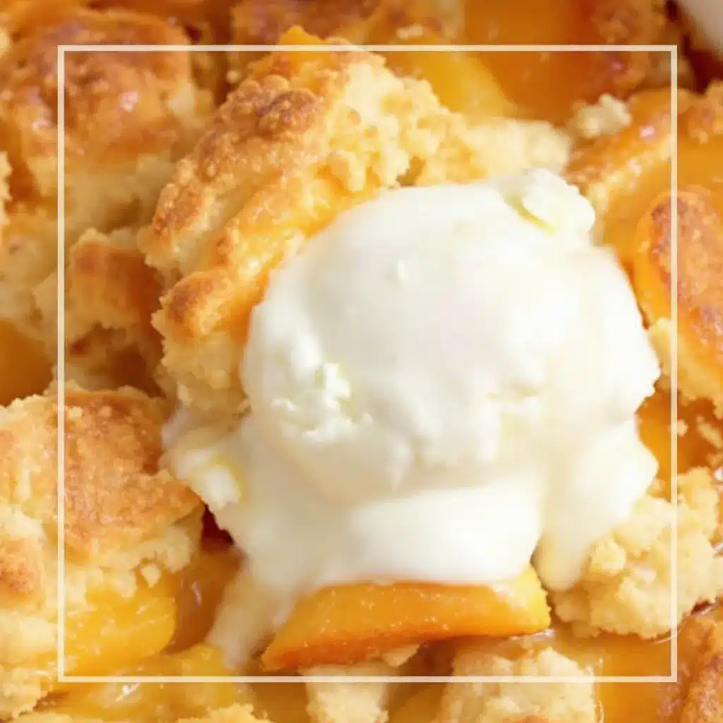 Southern peach cobbler preparation steps