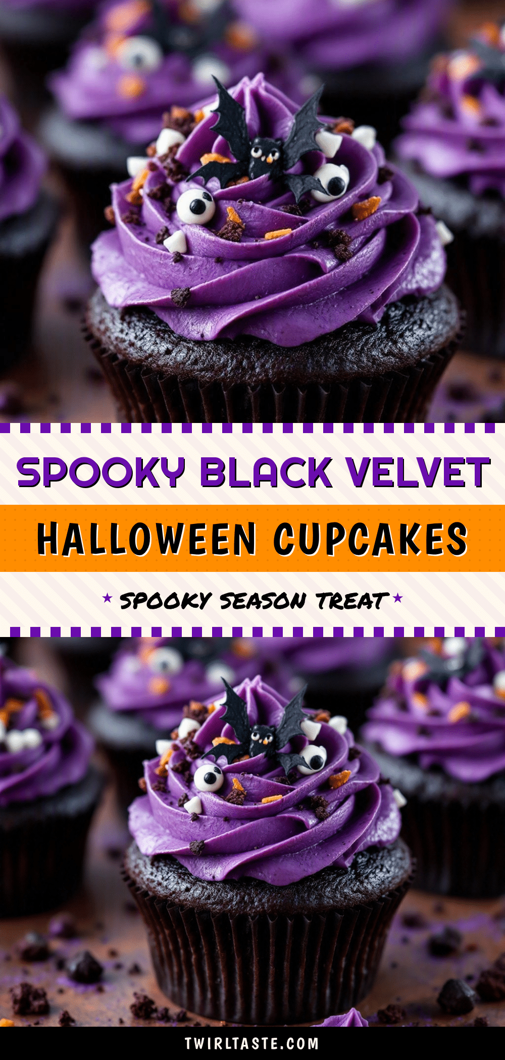 spooky black velvet halloween cupcakes recipe