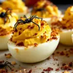 spooky spider deviled eggs - featured image