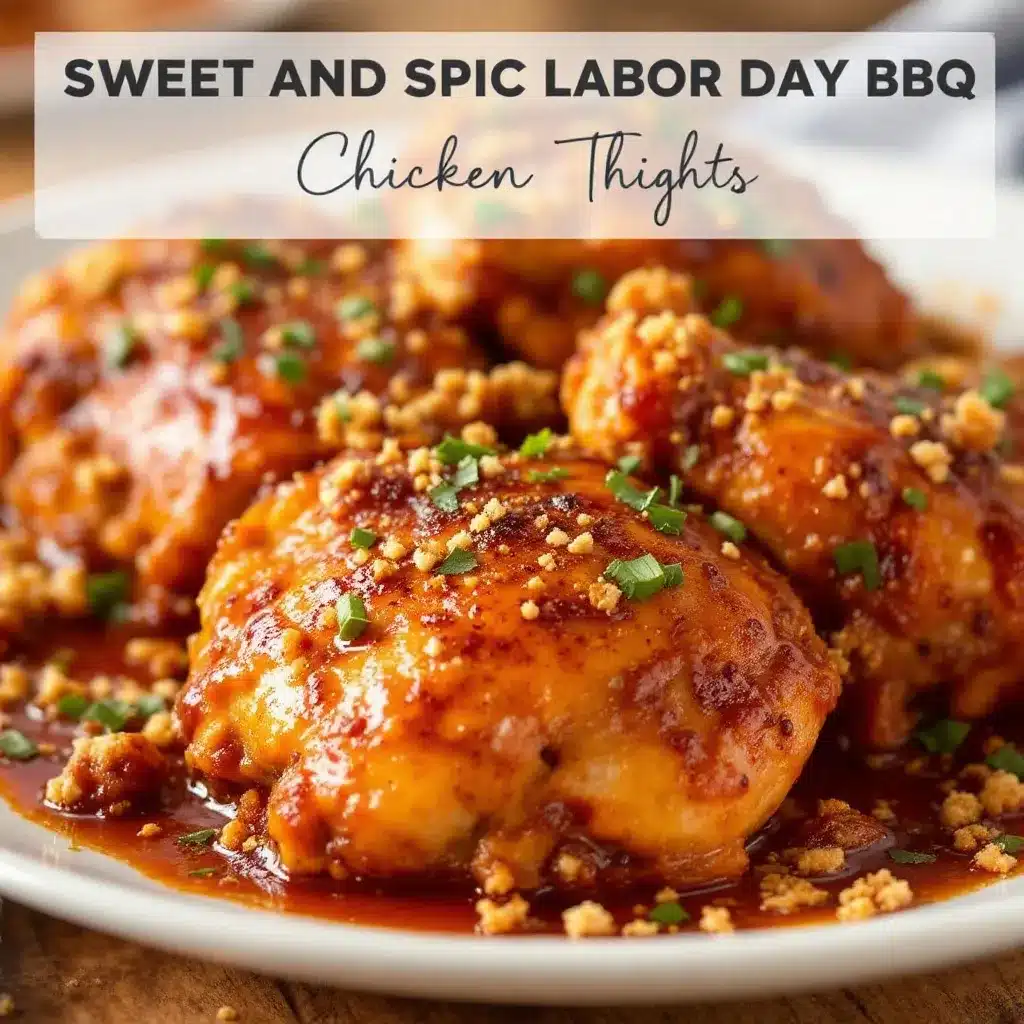 sweet and spicy BBQ chicken thighs preparation steps