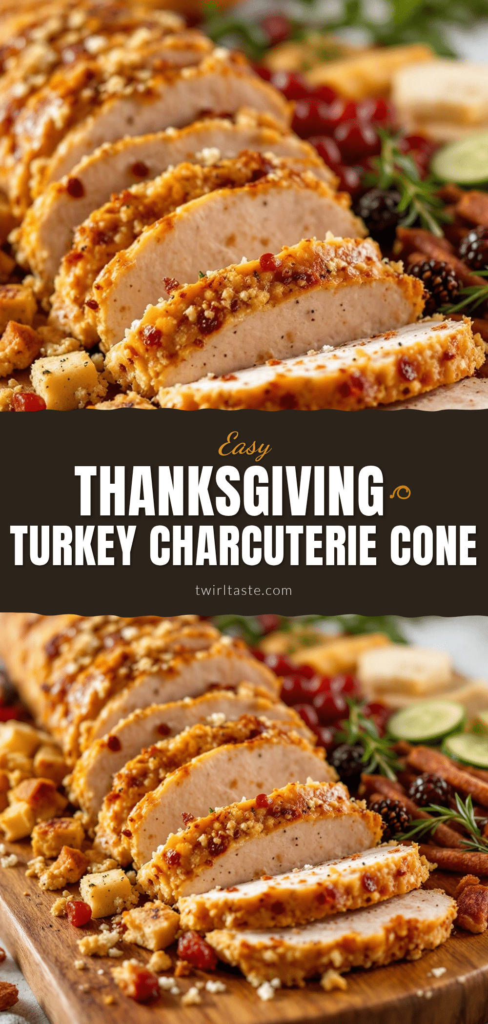 Thanksgiving Turkey Charcuterie Cone Board recipe